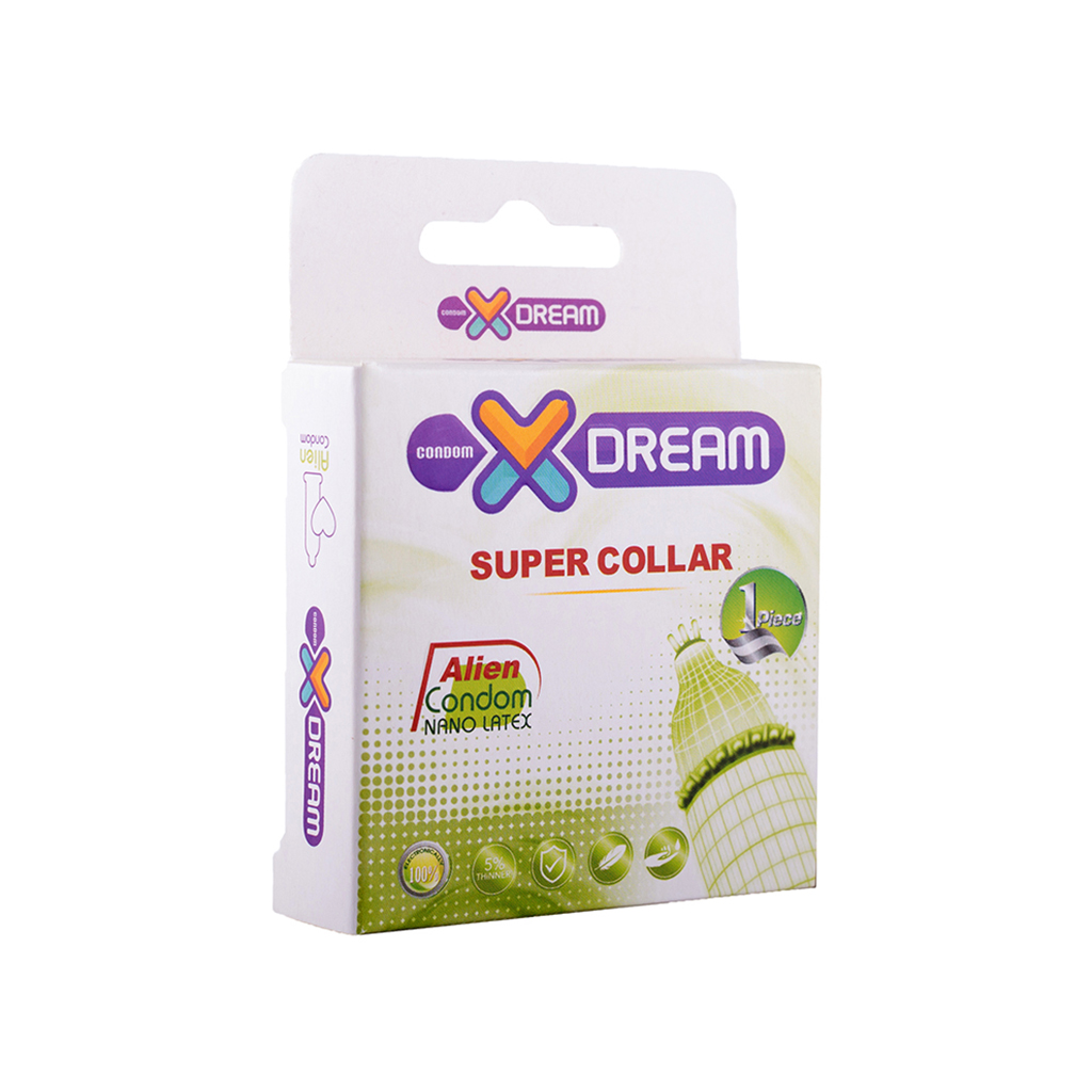 تصویر  کاندوم اره ماهی SUPER COLLAR ایکس دریم - 1 عددی