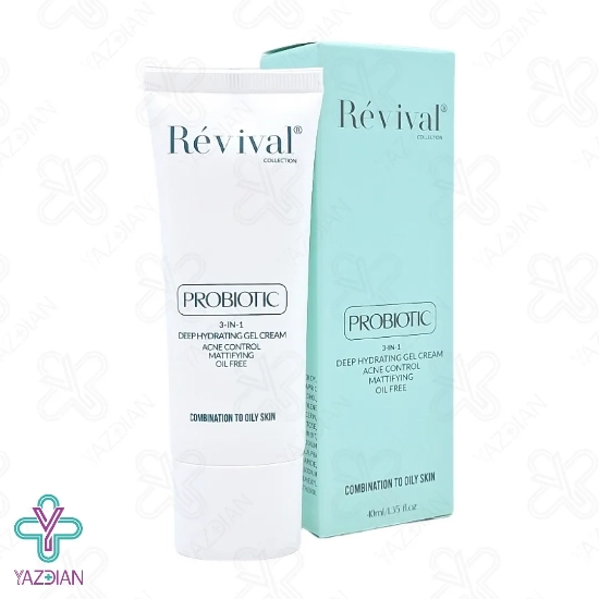 تصویر  ژل کرم آبرسان 3 در 1 پوست چرب رویوال - 40 میلی لیتر