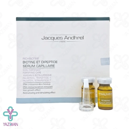 سرم تقویت کننده مو بیوتین و دی پپتید ژاک آندرل - 10 عددی