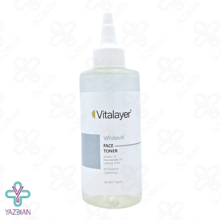 تونر پاک کننده و روشن کننده انواع پوست وایت ویت ویتالیر - 200 میلی لیتر