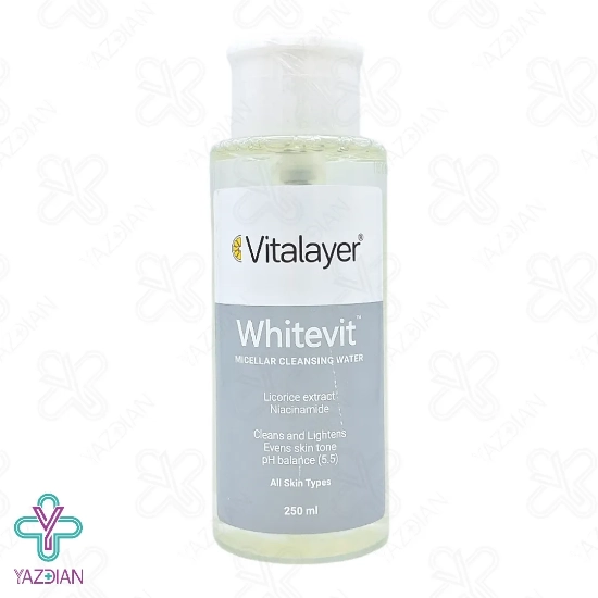 محلول پاک کننده آرایش میسلار وایت ویت ویتالیر - 250 میلی لیتر