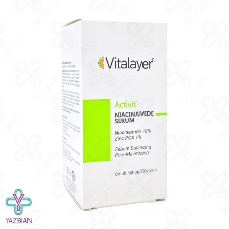 سرم ضد جوش نیاسین آمید اکتی ویت ویتالیر - 30 میلی لیتر