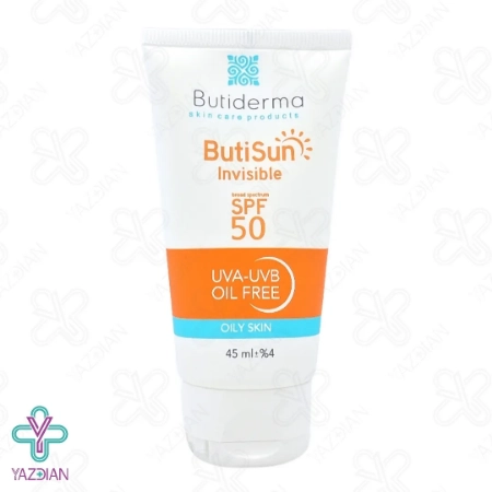 کرم ضد آفتاب SPF50 فاقد چربی بیوتی درما – بی رنگ	
