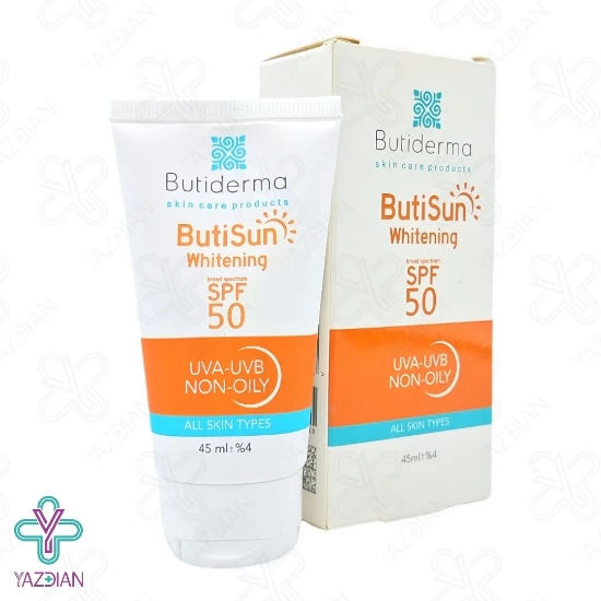 کرم ضد آفتاب روشن کننده SPF 50 بیوتی درما – بی رنگ	