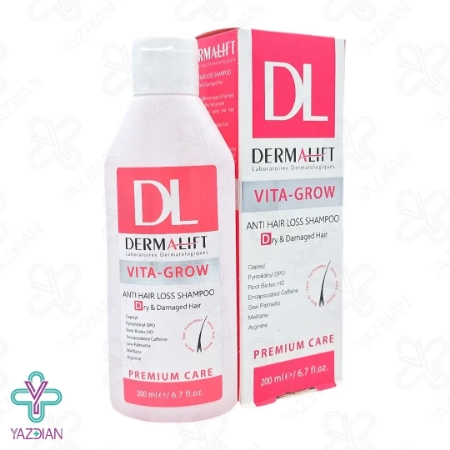 شامپو تقویت کننده موی خشک و آسیب دیده درمالیفت - 200 میلی لیتر