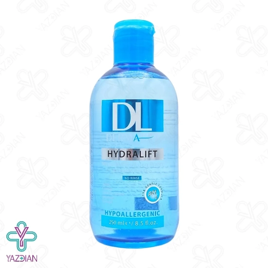 محلول پاک کننده آرایش میسلار واتر پوست خشک هیدرالیفت درمالیفت - 250 میلی لیتر	