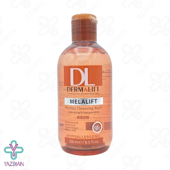 محلول پاک کننده آرایش میسلار واتر روشن کننده ملالیفت درمالیفت - 250 میلی لیتر	