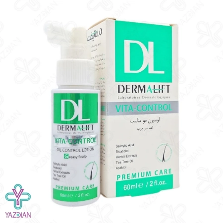 لوسیون متعادل کننده چربی کف سر ویتا کنترل درمالیفت - 60 میلی لیتر	