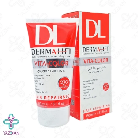 ماسک موهای رنگ شده ویتا کالر درمالیفت (با آبکشی) - 150 میلی لیتر	