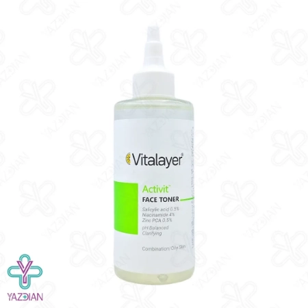 تونر پاک کننده پوست چرب اکتی ویت ویتالیر - 200 میلی لیتر