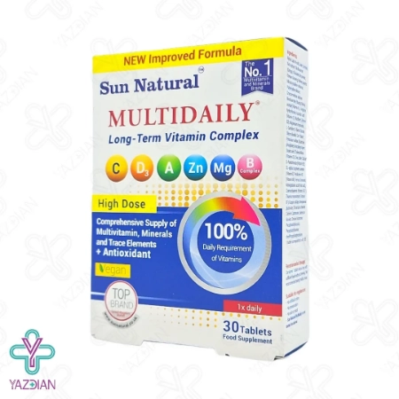 قرص تقویت کننده مولتی دیلی سان نچرال - 30 عددی	