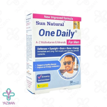 قرص مولتی ویتامین مینرال آقایان وان دیلی سان نچرال - 30 عددی	