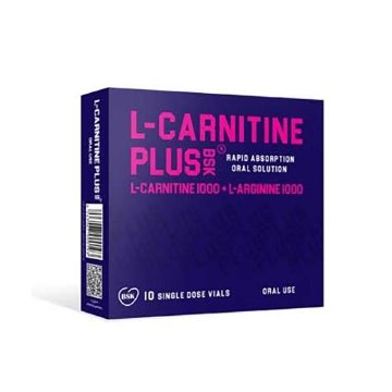 تصویر  محلول خوراکی ال کارنیتین پلاس 1000 و ال آرژنین 1000 بی اس کی - 10 عددی