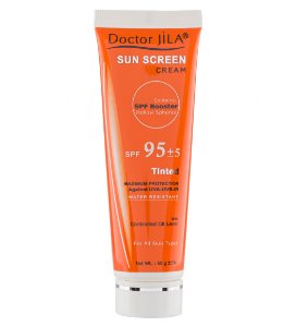 تصویر  کرم ضد آفتاب SPF 95 انواع پوست دکتر ژیلا - رنگی