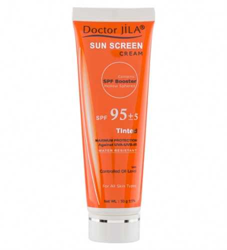 تصویر  کرم ضد آفتاب SPF 95 انواع پوست دکتر ژیلا - رنگی