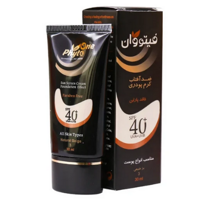 کرم ضد آفتاب SPF40 انواع پوست فیتووان – بژ طبیعی شماره 3 