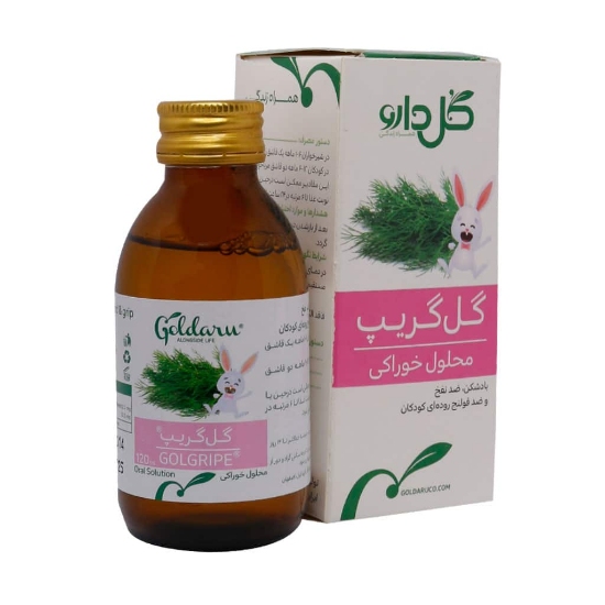 تصویر  شربت ضد نفخ گل گریپ (گریپ واتر) گل دارو - 120 میلی لیتر