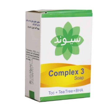 تصویر  صابون ضد جوش و لایه بردار کمپلکس 3 (tea tree & tcc) سیوند - 90 گرم