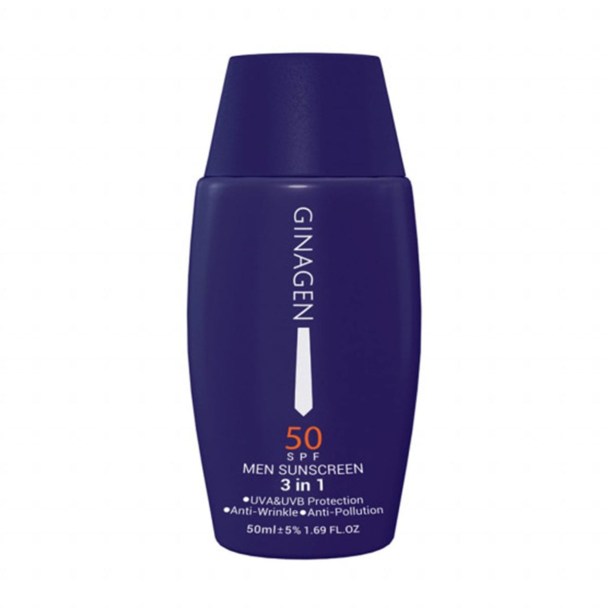 تصویر  کرم ضد آفتاب SPF50 آقایان ژیناژن (3 در 1) - بی رنگ                                     