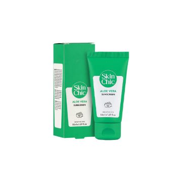 تصویر  کرم ضد آفتاب SPF50 انواع پوست اسکین شیک – بی رنگ