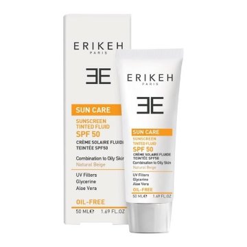 تصویر  فلوئید ضد آفتاب SPF50 فاقد چربی اریکه - بژ طبیعی