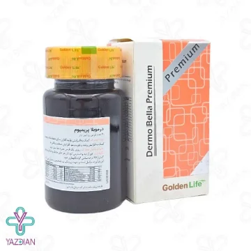 قرص تقویت پوست و مو درموبلا پریمیوم گلدن لایف - 30 عددی	
