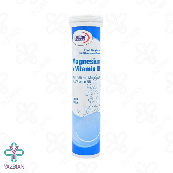 قرص جوشان منیزیم و ویتامین ب 6 یوروویتال - 20 عددی	