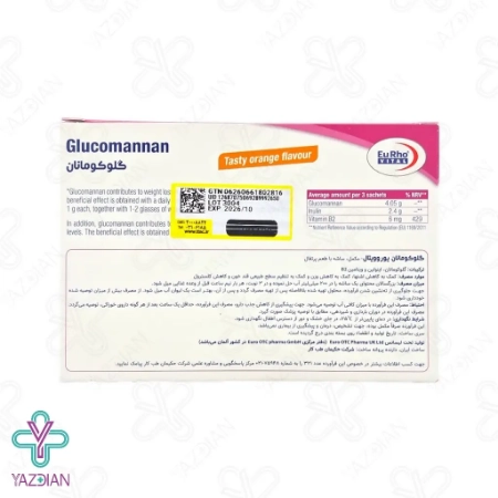 ساشه لاغری گلوکومانان یوروویتال - 30 عددی	