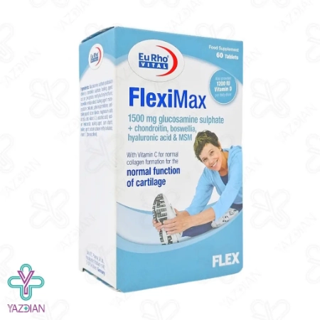 قرص بهبود مفاصل فلکسی مکس یوروویتال - 60 عددی