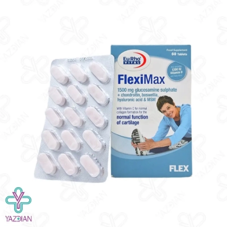 قرص بهبود مفاصل فلکسی مکس یوروویتال - 60 عددی