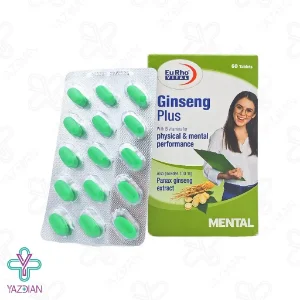 قرص تقویتی جینسینگ پلاس یوروویتال - 60 عددی	