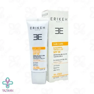 فلوئید ضد آفتاب SPF50 فاقد چربی اریکه - بژ طبیعی 