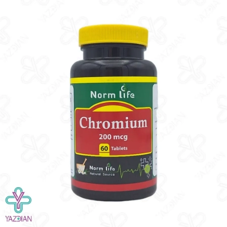 قرص کرومیوم 200 میکروگرم نورم لایف - 60 عددی
