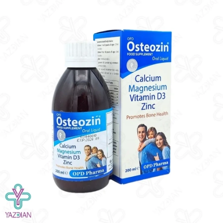 شربت کلسیم منیزیم زینک استئوزین او پی دی فارما - 200 میلی لیتر 
