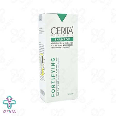 شامپو تقویت کننده و ضدریزش موی چرب سریتا - 200 میلی لیتر