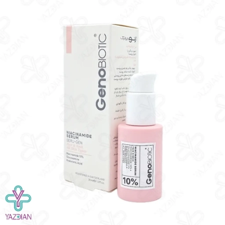 سرم نیاسینامید 10 درصد صورت و گردن ژنوبایوتیک - 30 میلی لیتر	