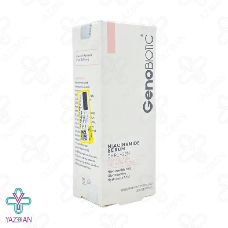 سرم نیاسینامید 10 درصد صورت و گردن ژنوبایوتیک - 30 میلی لیتر	