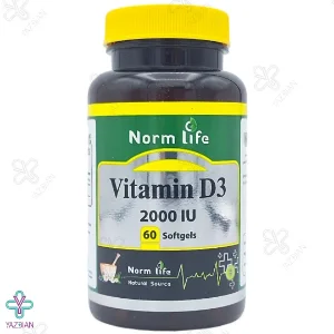 سافت ژل ویتامین د3 2000 نورم لایف - 60 عددی