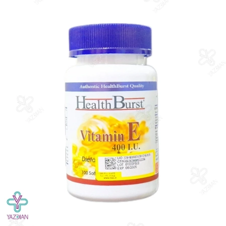 تصویر  سافت ژل ویتامین ایی 400 هلث برست - 100 عددی