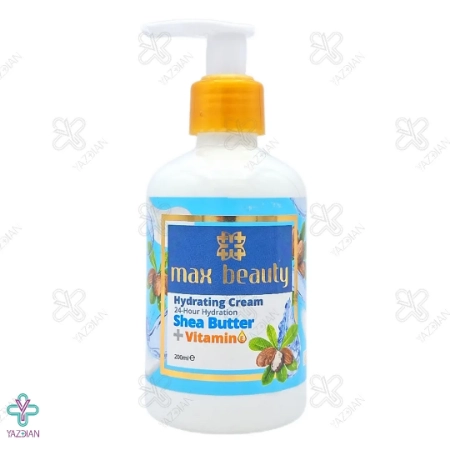 کرم آبرسان دست و صورت مکس بیوتی حاوی شی باتر - 200 میلی لیتر