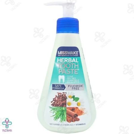 خمیر دندان گیاهی بدون فلوراید پمپی میسویک - 185 میلی لیتر	