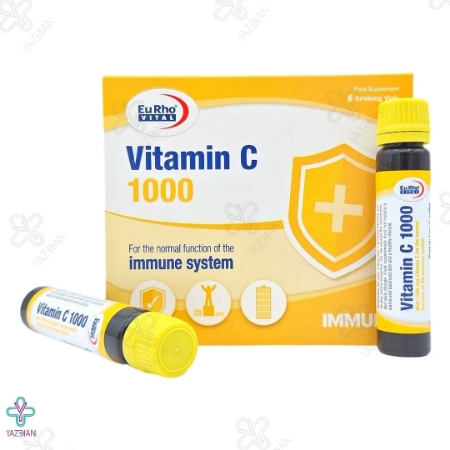 ویال خوراکی ویتامین ث 1000 میلی گرم یوروویتال - 6 عددی