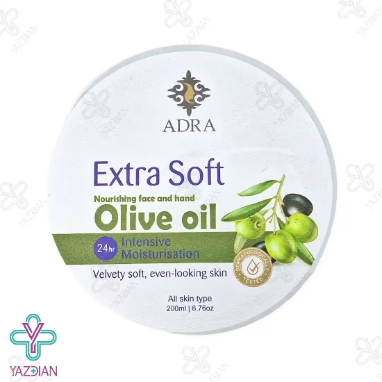 کرم مرطوب کننده زیتون آدرا قوطی - 200 میلی لیتر