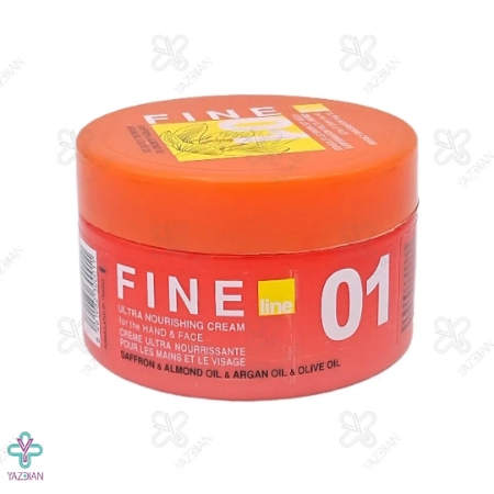 کرم مغذی زعفران دست صورت فاین لاین - 230 میلی لیتر	