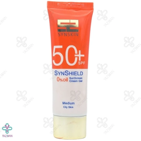 کرم ژل ضد آفتاب SPF50 فاقد چربی ساین اسکین - بژ متوسط	