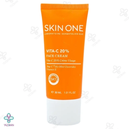 کرم روشن کننده و ضد چروک ویتامین ث 20 درصد اسکین وان - 30 میلی لیتر