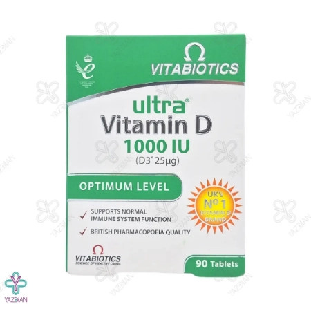 قرص اولترا ویتامین د3 1000 ویتابیوتیکس - 90 عددی
