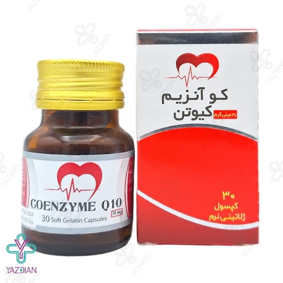 تصویر  کپسول ژلاتینی کو آنزیم کیوتن 30 میلی گرم دانا - 30 عددی