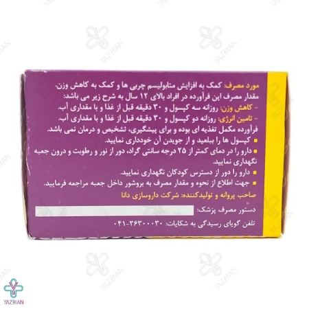 کپسول ژلاتینی CLA سی ال آ 1000 دانا - 50 عددی	