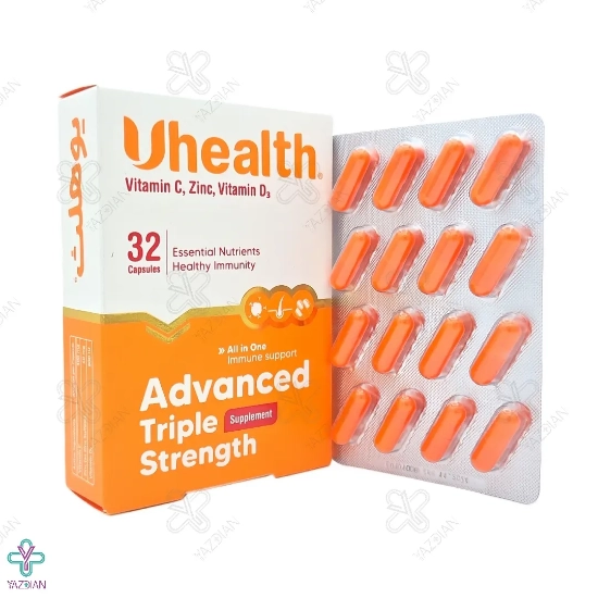 کپسول تقویت سیستم ایمنی یوهلث فارمد سلامت سینا - 32 عددی